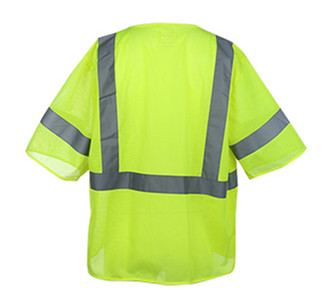 Class 3 ANSI Reflective Safety Vest with Short Sleeve