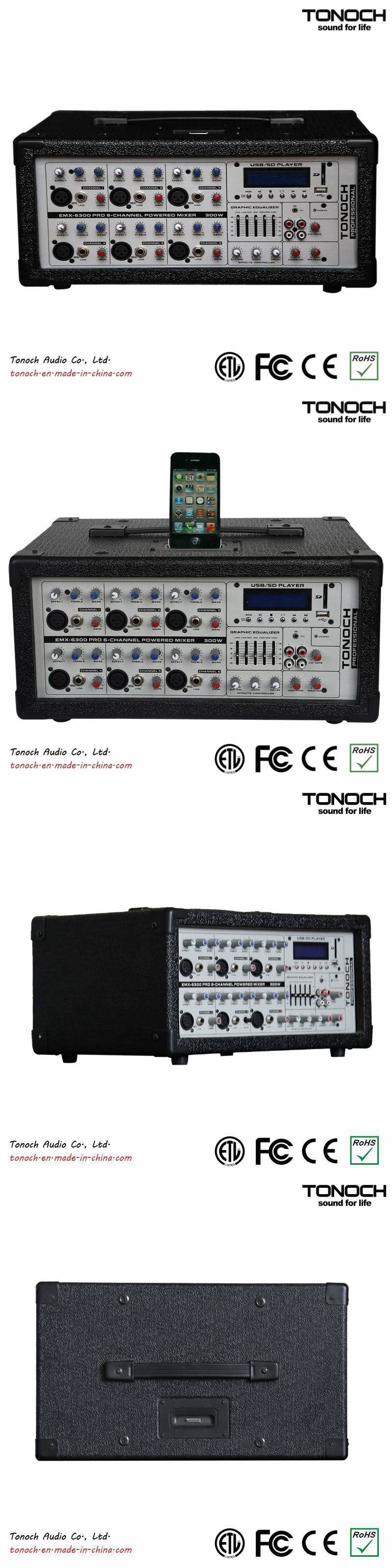 6 Channels Power Box Theater Mixer