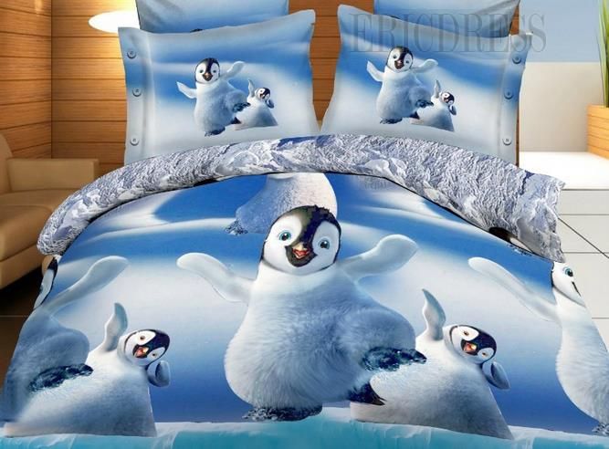 100% Cotton 3D Reactive Printed Bedding Duvet Cover Set with Deep Sleep Fabric