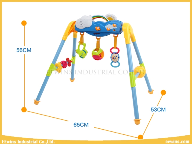 Baby Toys Gym Sets with 3 Rattles and Music for Baby