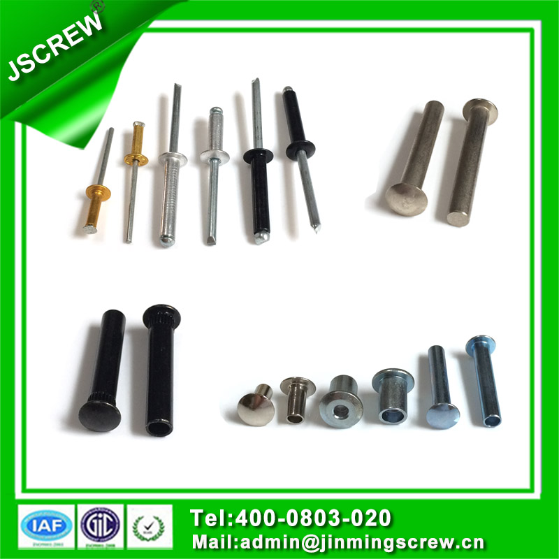 Different Types of Stainless Steel Brass Solid Rivet DIN 7337 Aluminum Blind Pop Rivet