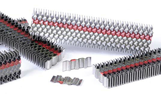 Two Corrugated Fasteners as Joiner for Furnituring