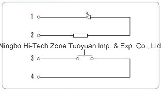 Round Type Push Button for Elevator