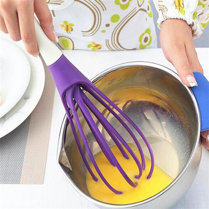 Multifunctional Silicone Rotary Egg Beater Eggbeater