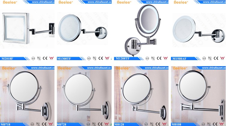 Wall Mounted LED Makeup Bathroom Mirror with 3X Magnifying