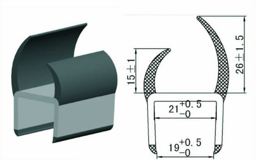 Rubber Door Gasket, PVC Door Gasket, Sealing Gasket