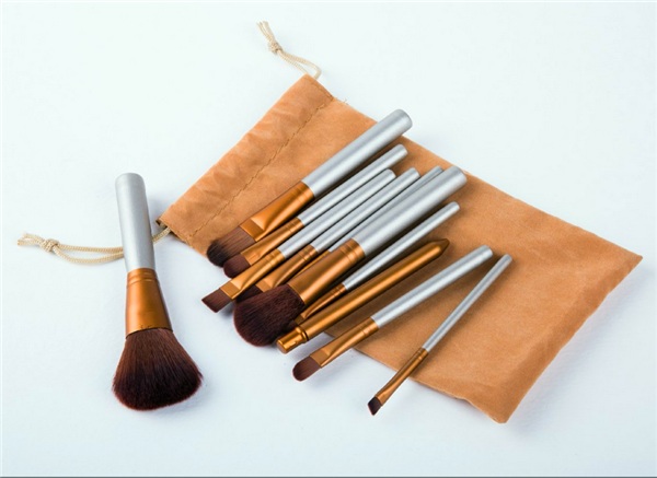 Wisdom 11PCS Professional Cosmetic Makeup Brush Set with Canvas