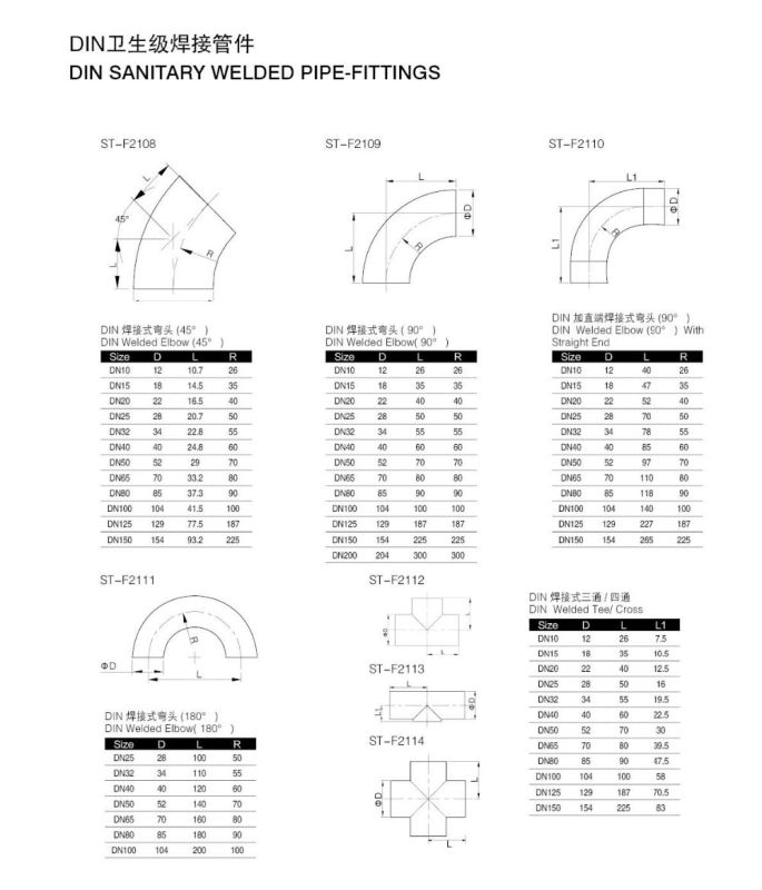 Stainless Steel Y-Type Welded Sanitary Tee