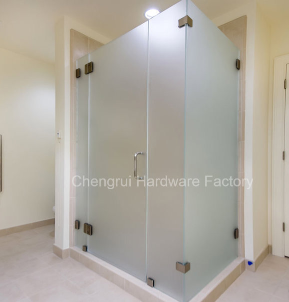Arc-Shaped 180 Degree Double Side Bathroom Partition Clamp