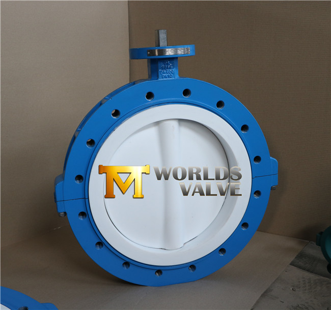 Threaded End Connection Full PTFE Lined Butterfly Valve