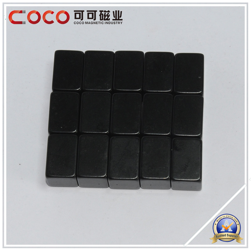 Strong Permanent Neodymium Motor Magnet Coating Black Epoxy