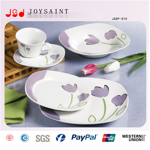 Porcelain Dinner Set for Gift New Bone China Dinner Plate