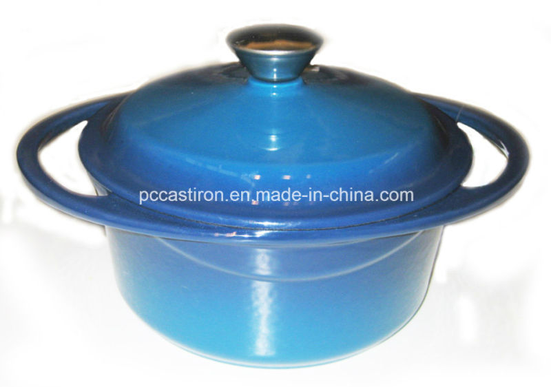 Oval Enamel Cast Iron Cocotte Pot Manufacturer From China Size 30X23cm