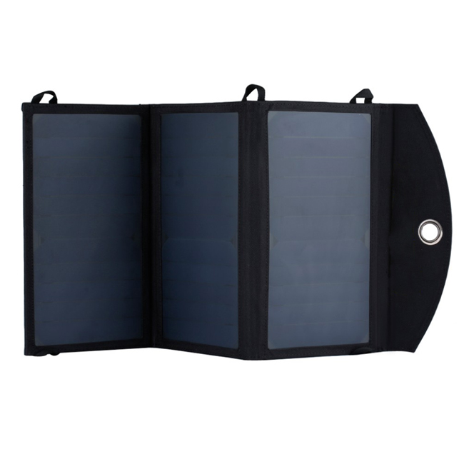 20W Solar Power Bank Charger with 2*2.4A Dual USB Ports