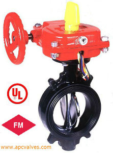 Wafer Type Butterfly Valve, UL, Ulc Listed, FM Approved