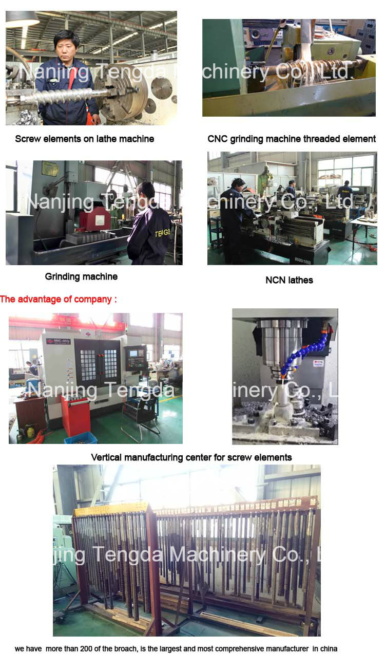 Tenda Twin Screw Extruder Component with High Quality