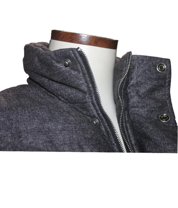 Latest Design High Quality Woolen Fabric Dark Grey Men's Waistcoat Winter Sweater Vest