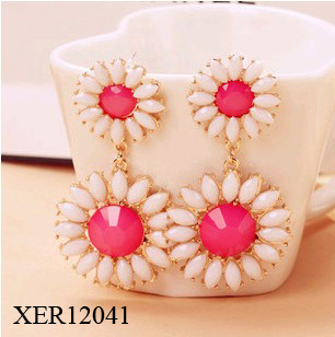 Fashion Jewelry/Resin Stone Fashion Earring Colorful/Fashion Hook Dropping Earring (XER12041)