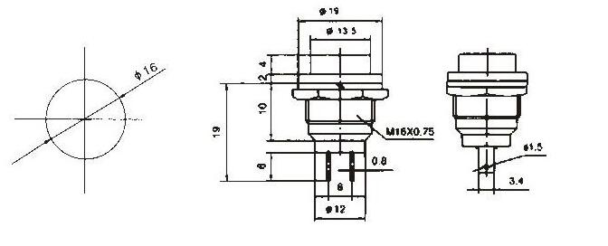 Push Button Switch Cover Push Button Cap Switch (FBELE)