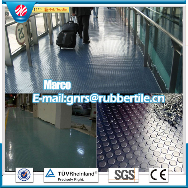 Fire-Resistant Rubber Flooring Hospital Rubber Flooring Anti-Slip Rubber Flooring Gym Rubber Flooring