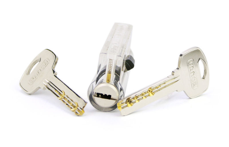 Transparent Practice Pin-in-Pin Structure Cylinder Lock Code for Training