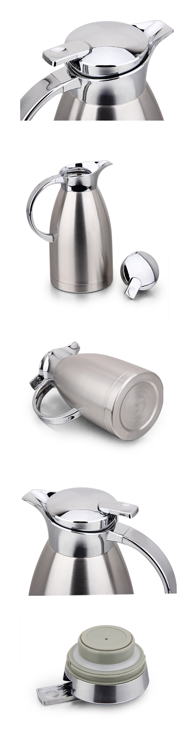 1.8L/2.3L Colourful 304 Stainless Steel Water Tea Vacuum Kettle Coffee Pot