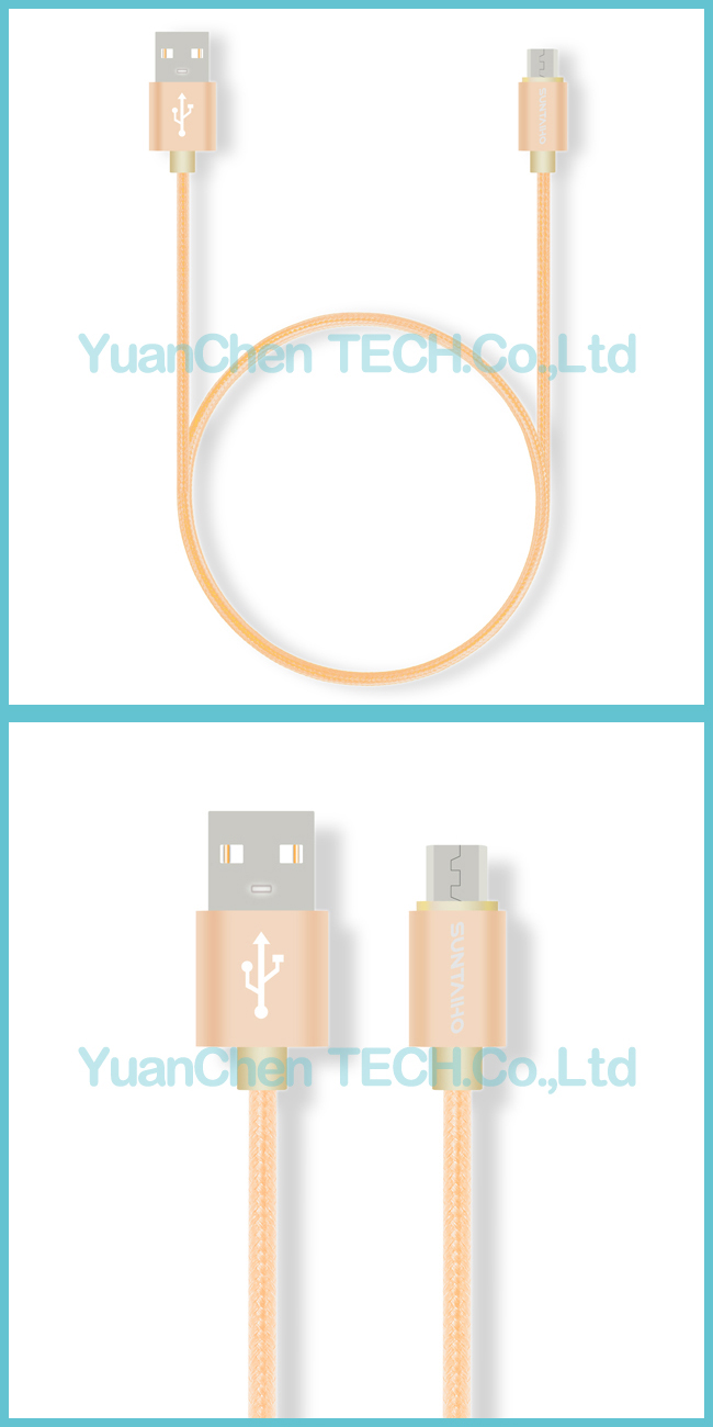 1m/2m/3m/5m Fast Charging Data Micro USB Cable for iPhone/Samsung