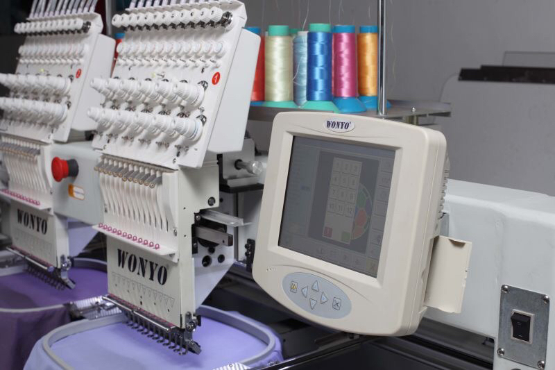 Tajima Style 2 Head Industrial Computerized Embroidery Machine Wy1202c