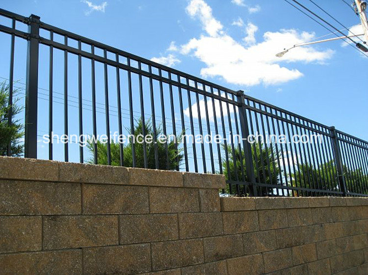 Black Ornamental Metal Garden Fence