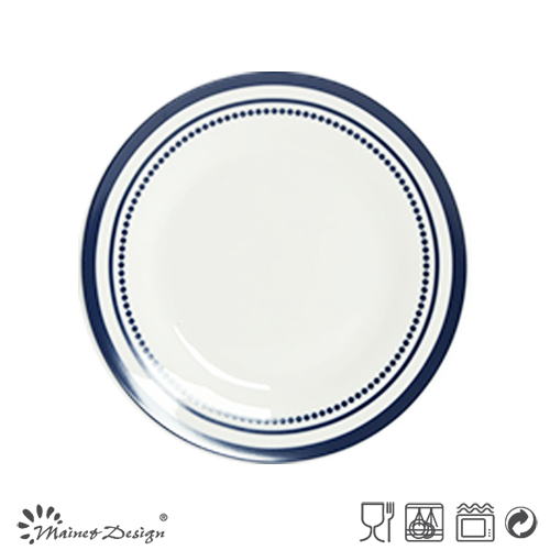 26.5cm Porcelain Dinner Plate with Decal Pop Style Design