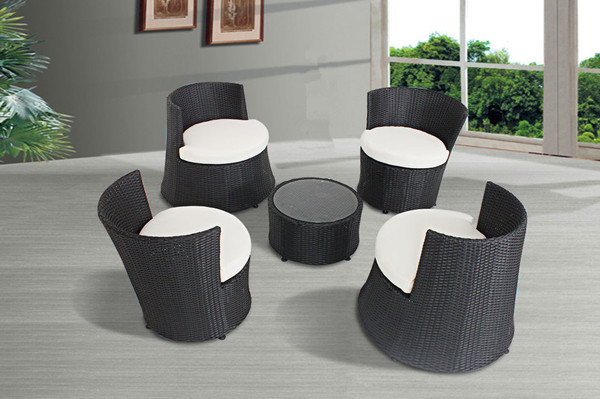 Deluxe Outdoor Patio PE Rattan Wicker 5PCS Set