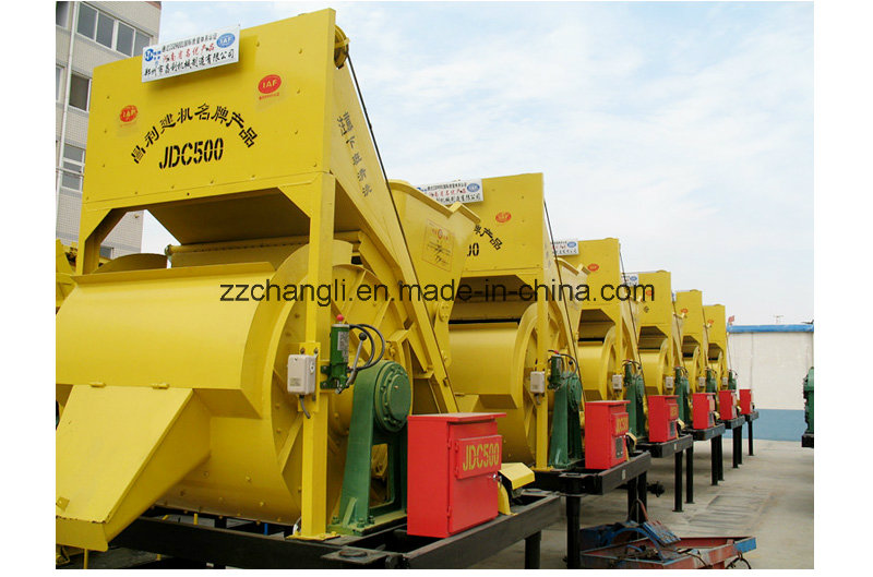 Jdc500 Twin Shaft Concrete Mixer Machine Manufacturer