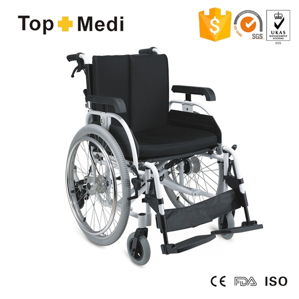 Drum Brake Manual Aluminum Wheelchair for Elder