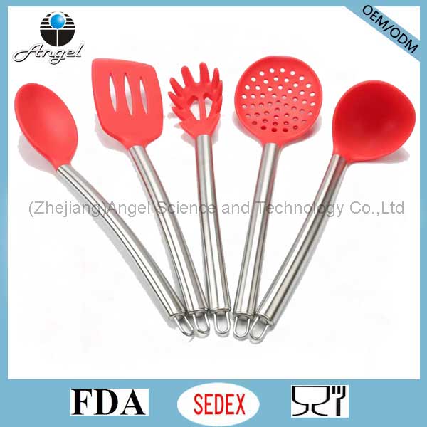 Promotional Gift Silicone Cooking Utensil Set: Silicone Slotted Spatula Sk20