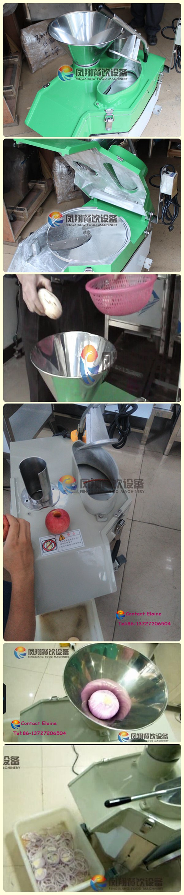 Industrial Automatic Apple Chips Making Cutting Slicing Machine