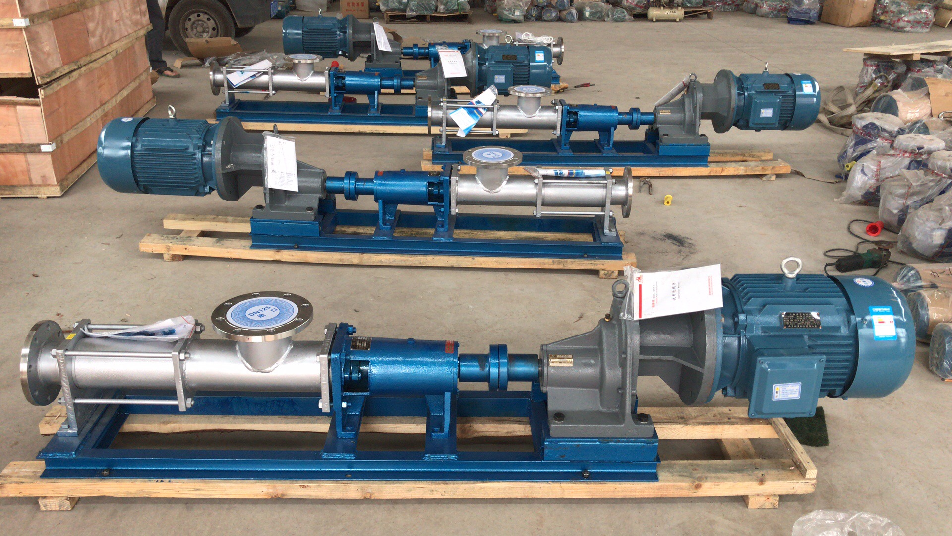 G type single stage self-priming sewage lift screw pump