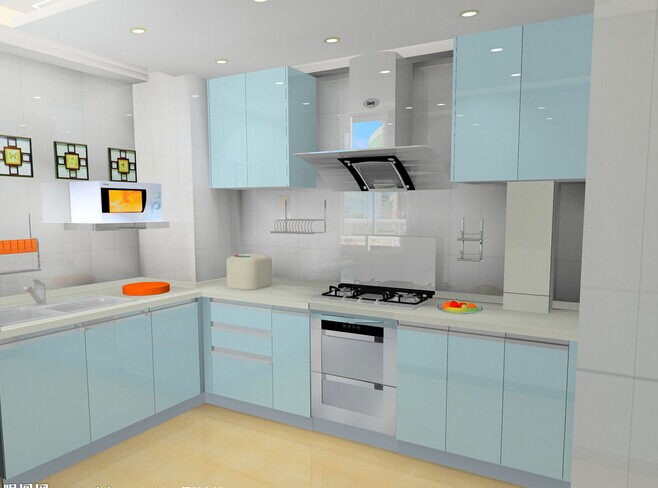 Glossy MDF Mini Kitchen Cabinet (ZHUV)