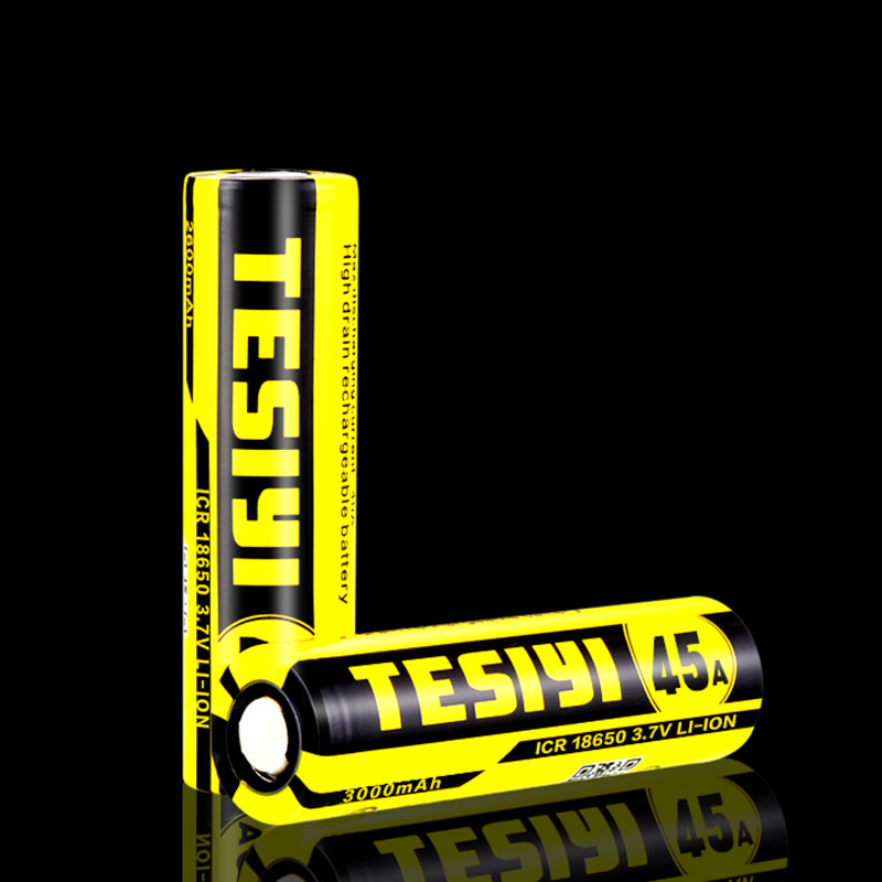 High Quality Lithium 3.7V 3000mAh Tesiyi 18650 Battery 45A