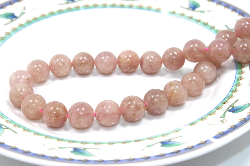 Strawberry Quartz Stone Size4 6 8 10 12mm Fashion Accessories Crystal Beads