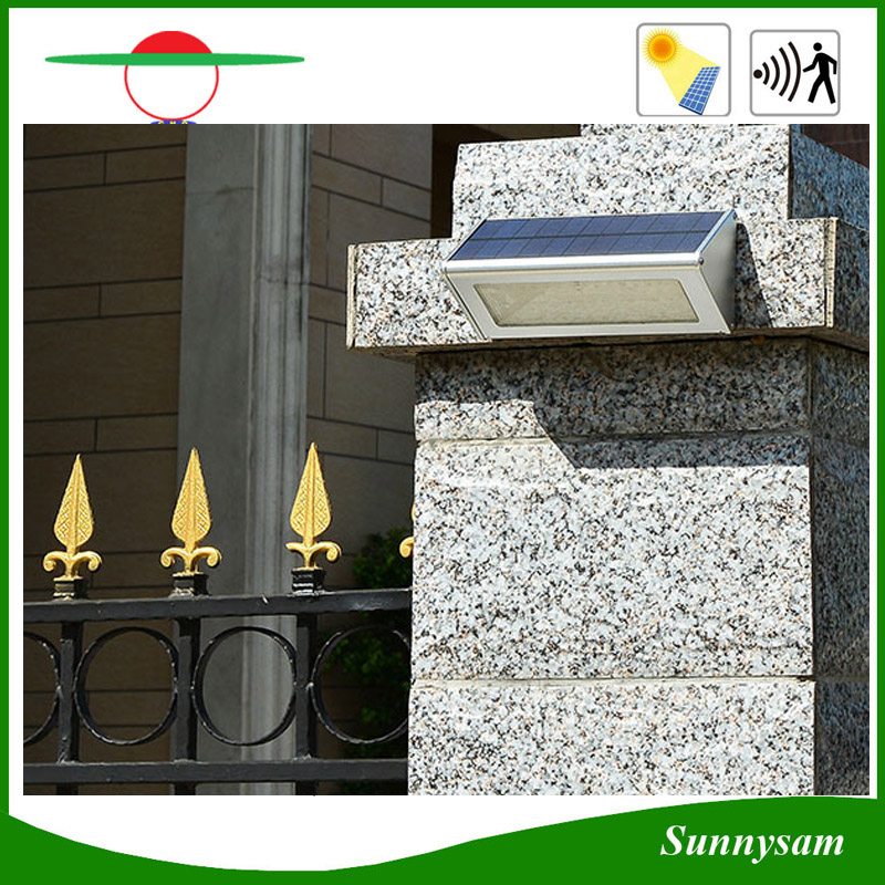 1000lm Microwave Radar Motion Sensor Aluminium LED Solar Garden Light