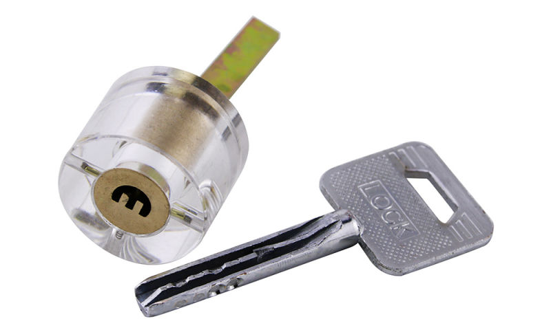 Transparent safety Door Lock Core (Semicircle Key)