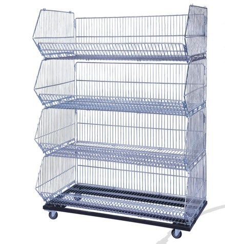 Supermarket Multiple Layers Wire Display Basket Cage