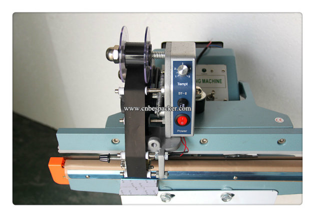 Aluminum Body Pedal Paper Bag Sealing Machine with Coder