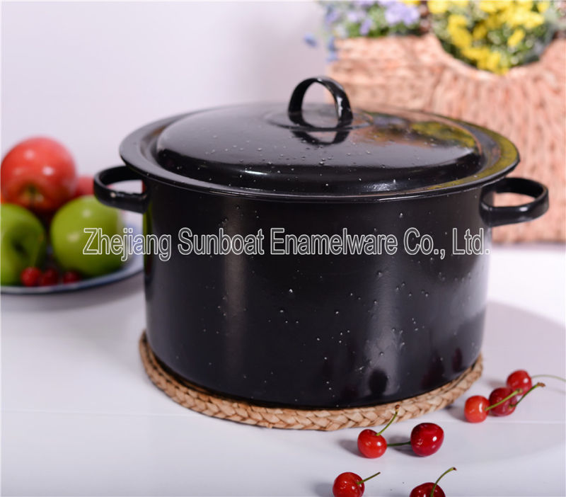 Sunboat 10qt Enamel Stock Pot Steamer Pot/Stew Pot