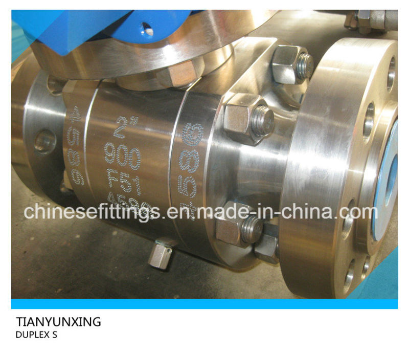 S31803 Saf2205 F51 Duplex Stainless Steel Forged Ball Valve