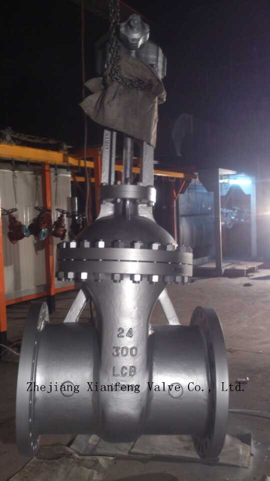 API6d 150lb 300lb 600lb Cast Steel Gear Operation Gate Valve