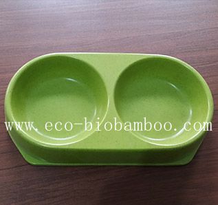 Biodegradable Bamboo Fiber Pet Supply Bowl (BC-PE6004)