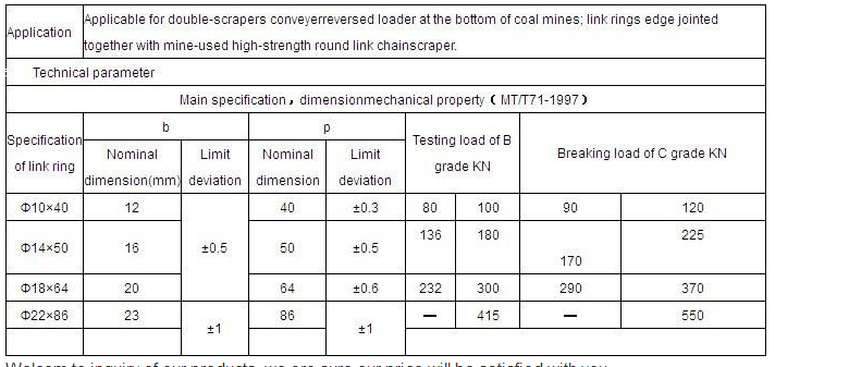 Connecting Link Coal Mining Scraper Conveyor