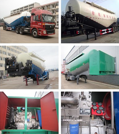 Heavy Duty HOWO 371HP Dry Powder Bulk Cement Tank Trucks 25tons for Sale