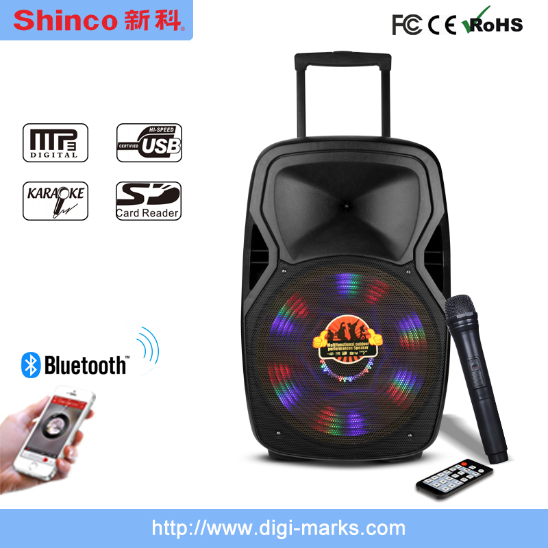 Hot Sale 12 Inch Stage Battery Bluetooth Speaker with Superpower